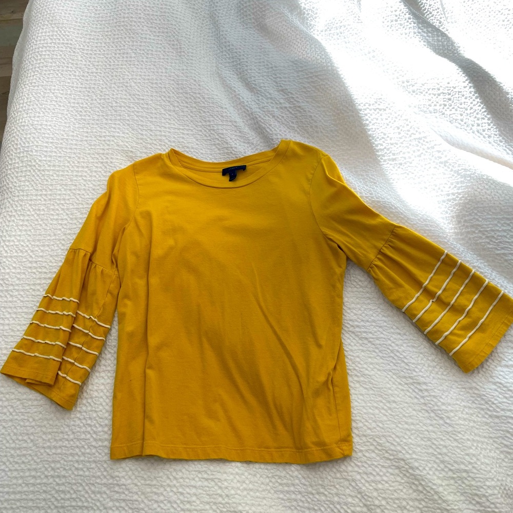 J Crew Flare sleeve shirt